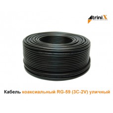 RG-59 (3C-2V) жила 0,8 Cu, оплетка фольга Аl+48*0,12 Аl+Cu 60%, 100M/Roll уличный RG-59 (3C-2V) жила 0,8 Cu, оплетка фольга Аl+48*0,12 Аl+Cu 60%, 100M/Roll уличный